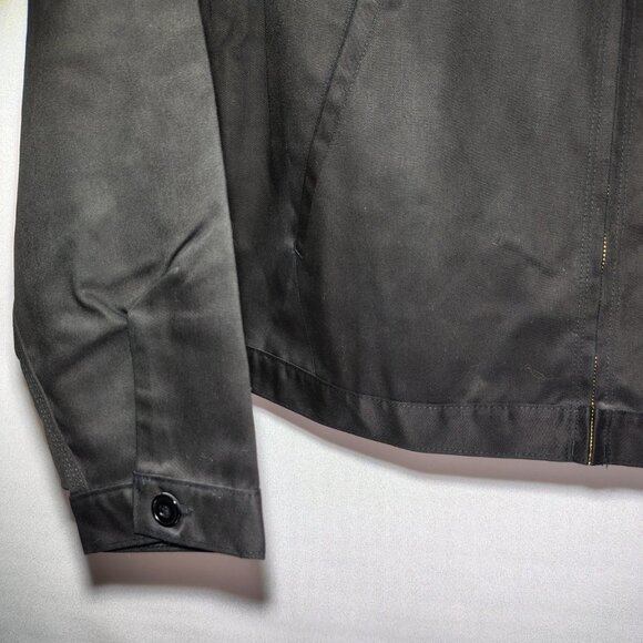 VINTAGE Dickies Jacket Size Large Black Kenwood Audio Tech Deadstock Eisenhower - Picture 5 of 16
